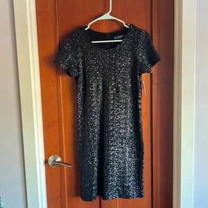 NWT Velvet Black Sequin Dress in Small